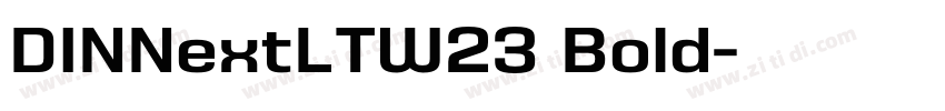 DINNextLTW23 Bold字体转换